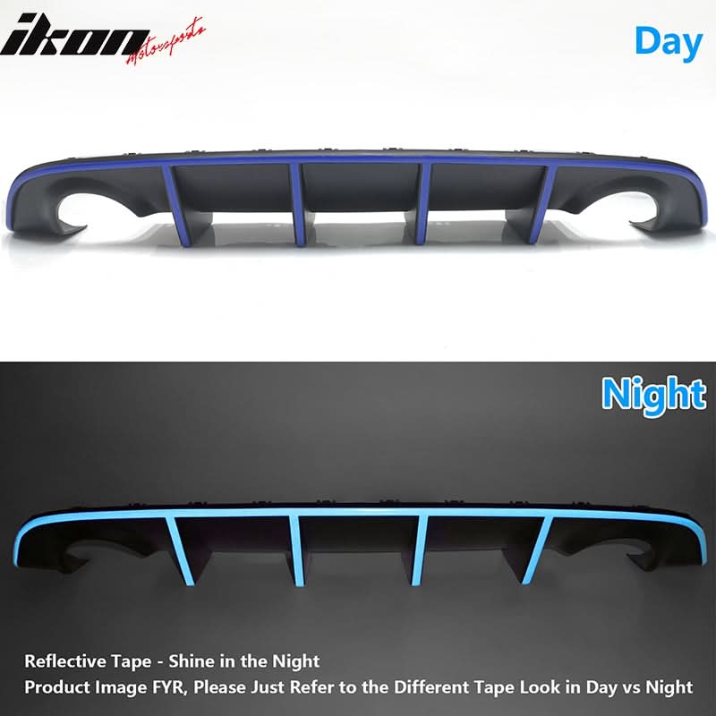 Rear Bumper Diffuser for 2020-2024 Dodge Charger Widebody IKON Style P