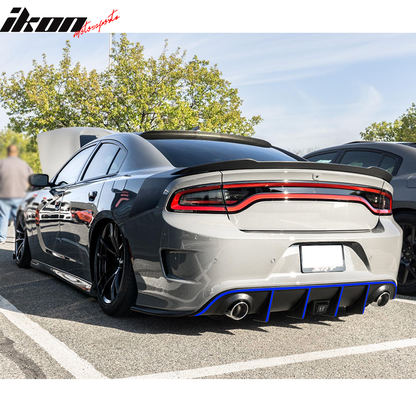 2015-2023 Dodge Charger Rear Diffuser w/ LED Lamp & Reflective Tape PP