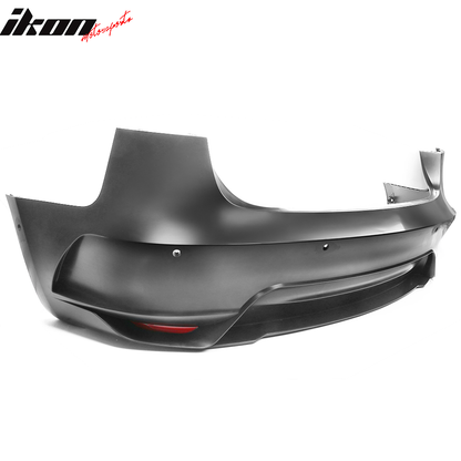 2017-2023 Tesla 3 Unpainted Black Front Bumper Guard Rear Bumper PP