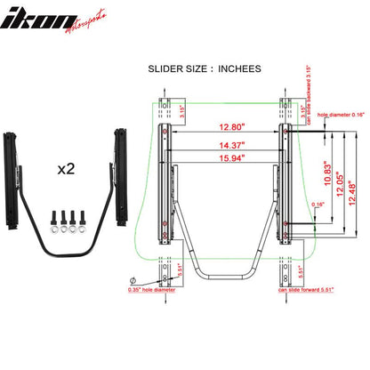 Universal Brown Racing Seat with Dual Slider 6 Point Cam-lock Belt PU