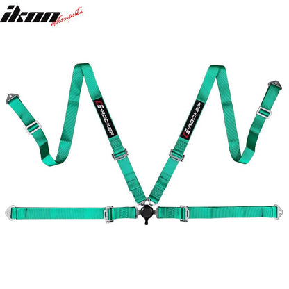 Universal O. Bezel Racing Seat Dual Slider Cam-lock Belt PU Carbon