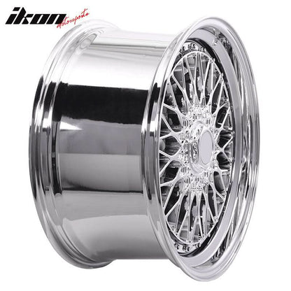 (4) 19X9.5 +40 5X114.3 / 5X120 Step Lip Deep Dish Mesh Wheels Rims