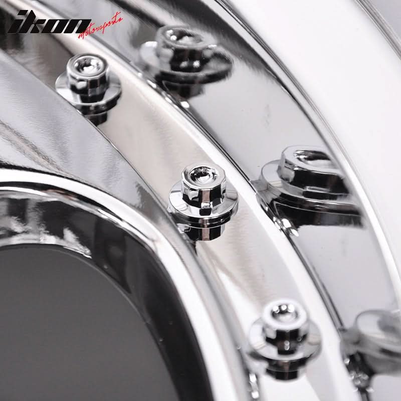 (2) 18X10 +30 5X100 / 5X114.3 Step Lip 5 Spoke Wheels Rim Accessories