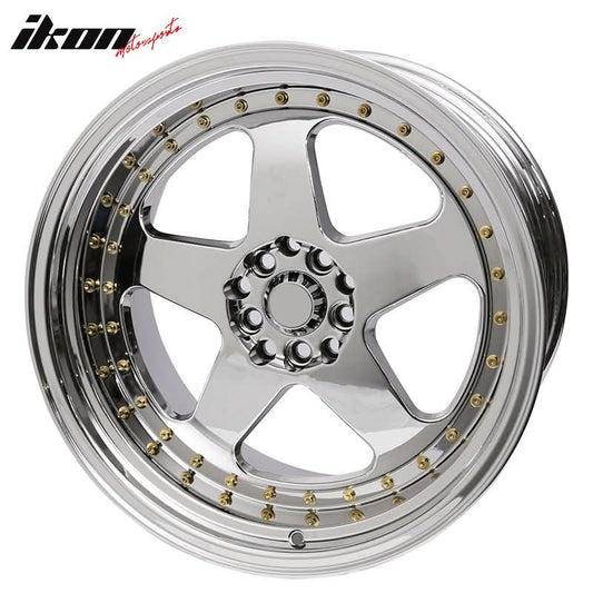 (2) 18X10 +30 5X100 / 5X114.3 Step Lip 5 Spoke Wheels Rim Replacement