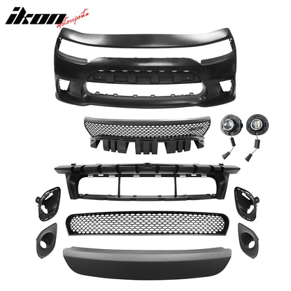 2015-2023 Dodge Charger 4DR 15 SRT Hellcat 392 Front Bumper Conversion