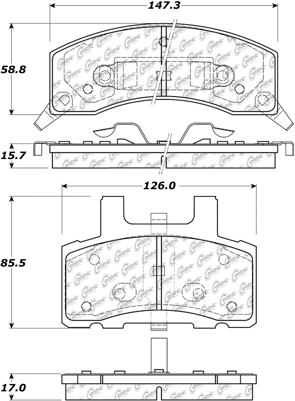 103.037 CENTRIC BRAKE PARTS