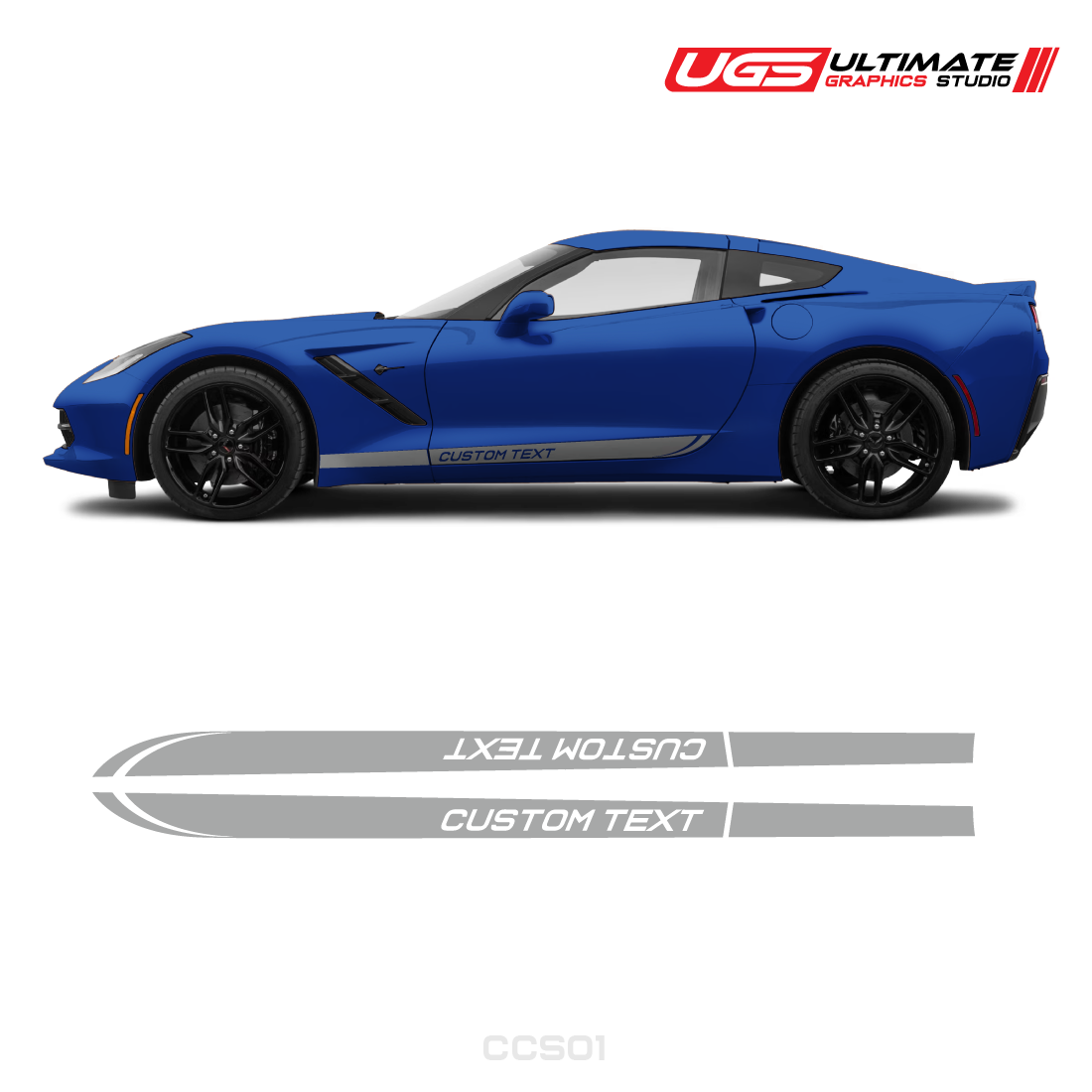 Corvette Side Custom Text Graphics