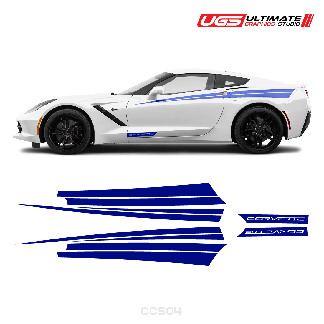 Corvette Side Stripes Door Graphics