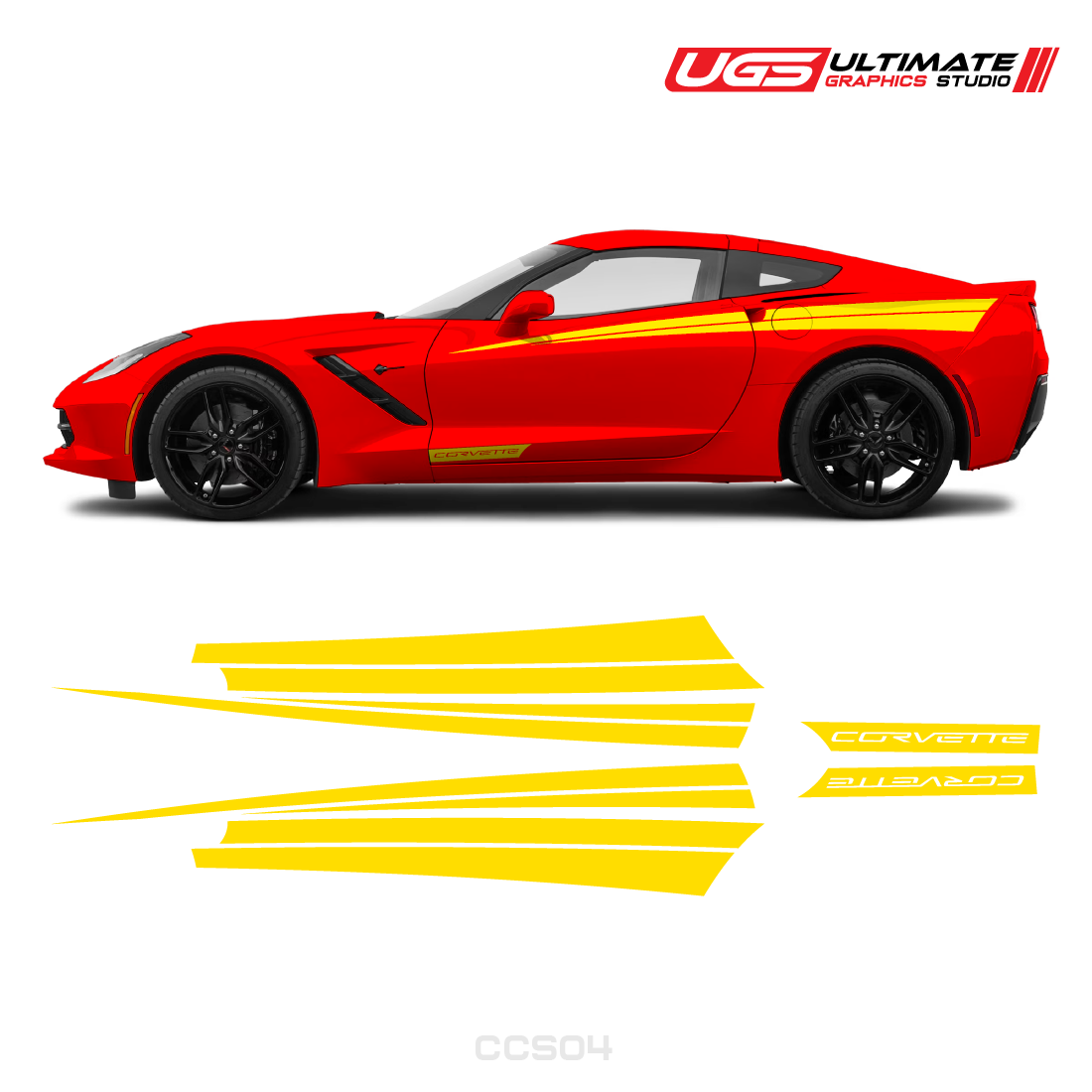 Corvette Side Stripes Door Graphics