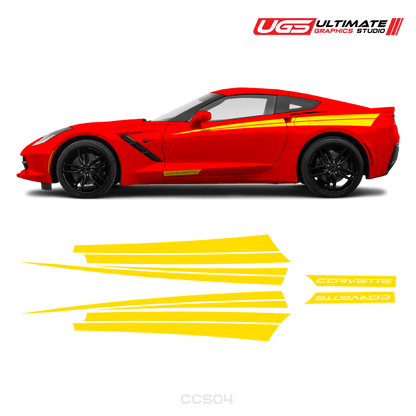 Corvette Side Stripes Door Graphics