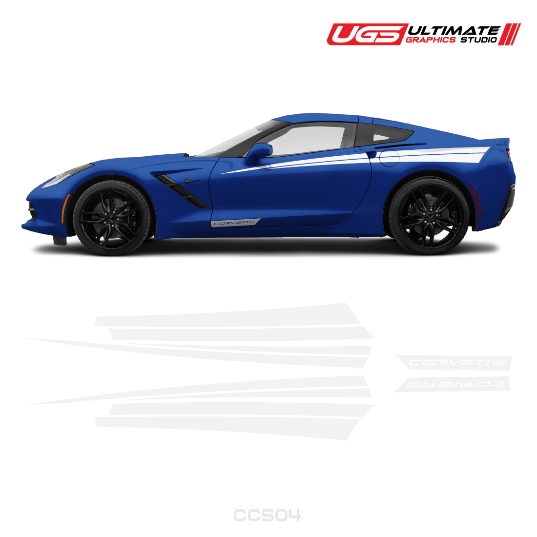 Corvette Side Stripes Door Graphics