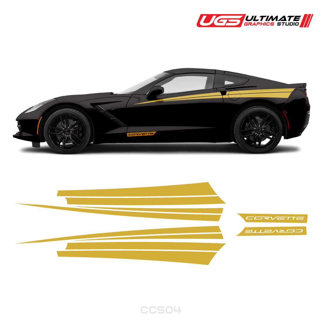 Corvette Side Stripes Door Graphics