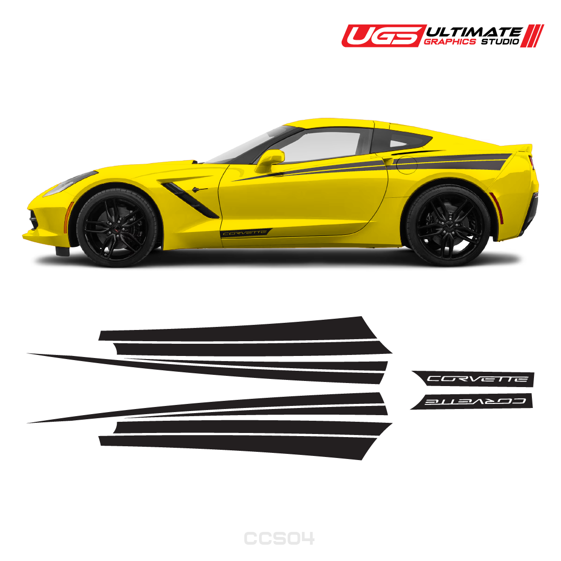 Corvette Side Stripes Door Graphics