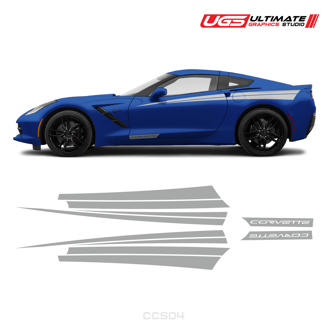 Corvette Side Stripes Door Graphics