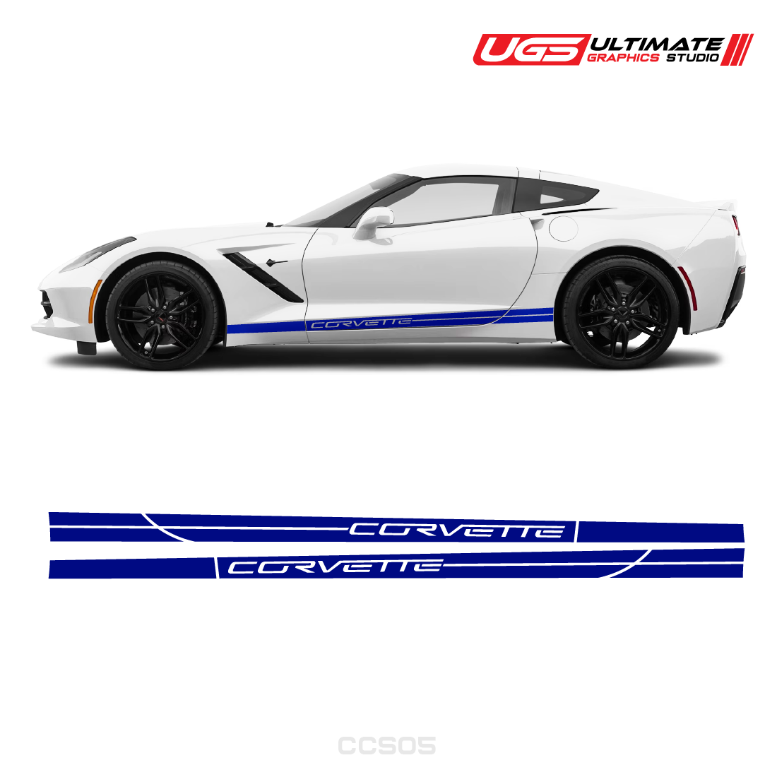 Corvette Side Stripes Door Graphics