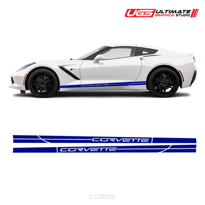 Corvette Side Stripes Door Graphics