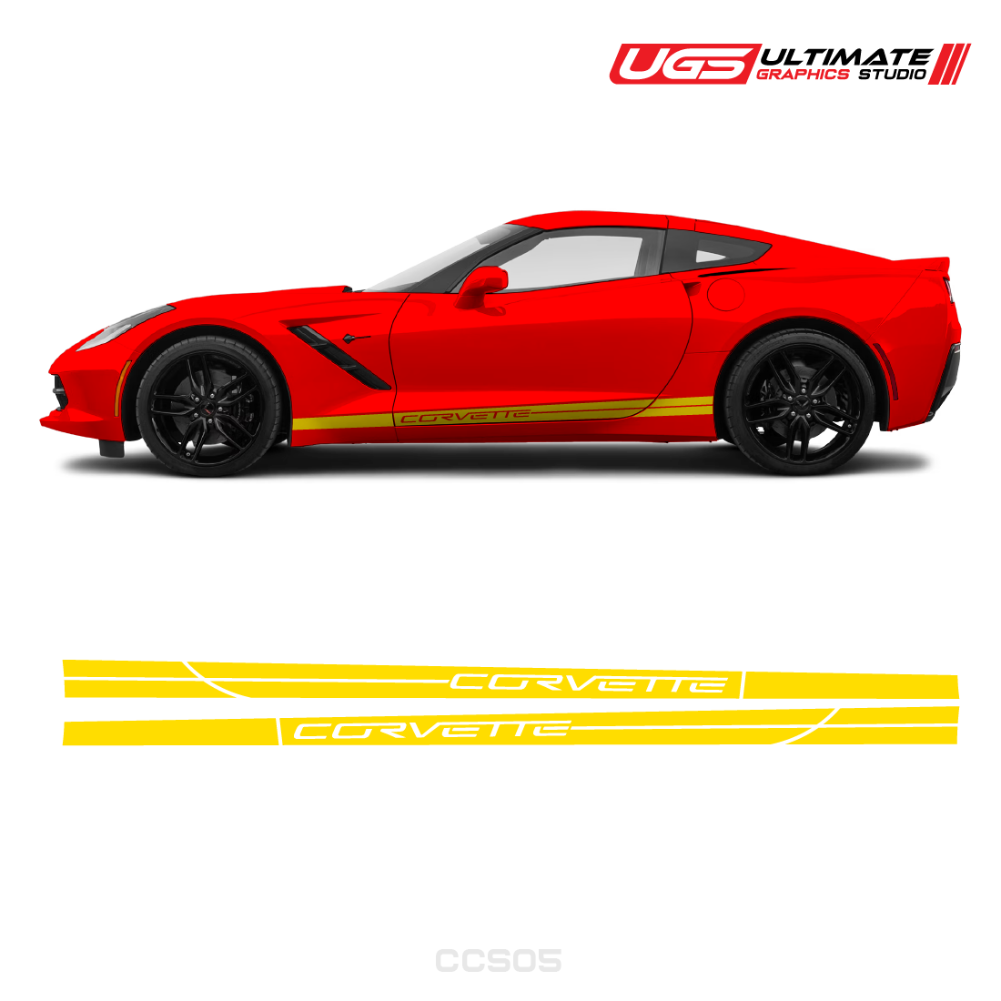 Corvette Side Stripes Door Graphics