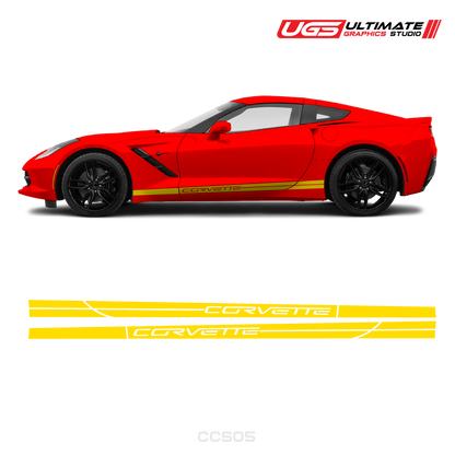 Corvette Side Stripes Door Graphics