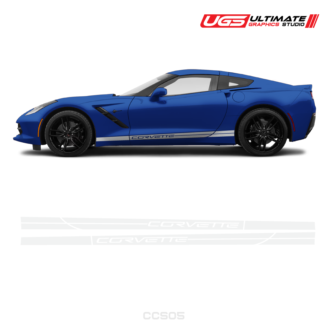 Corvette Side Stripes Door Graphics