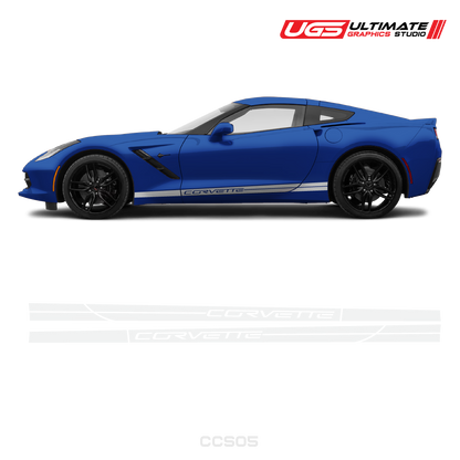 Corvette Side Stripes Door Graphics