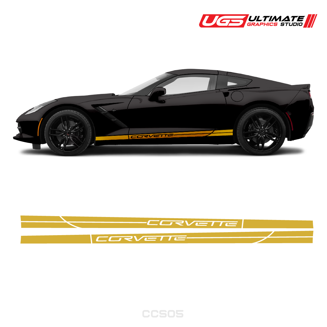 Corvette Side Stripes Door Graphics