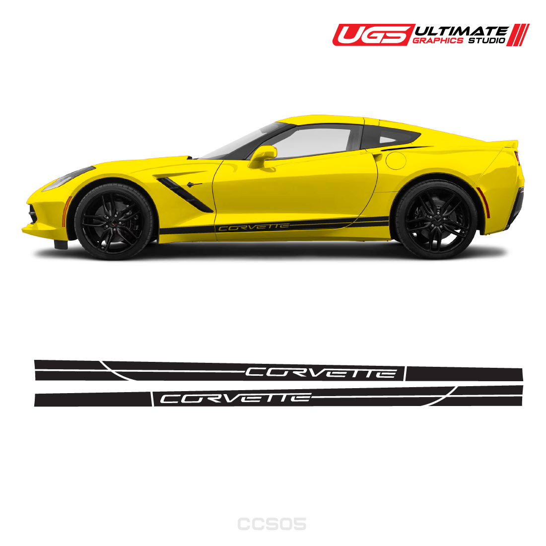 Corvette Side Stripes Door Graphics