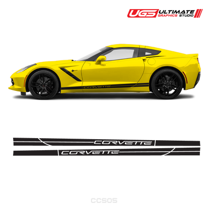 Corvette Side Stripes Door Graphics