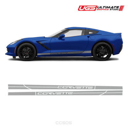 Corvette Side Stripes Door Graphics