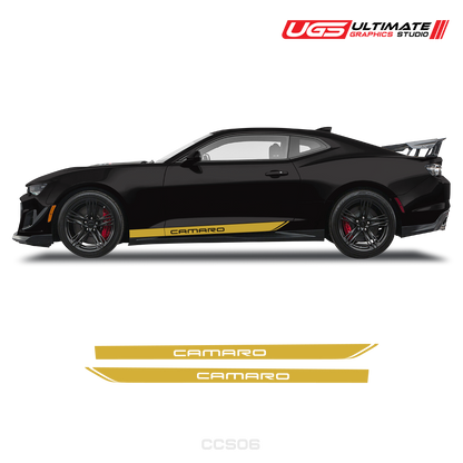 Chevrolet Camaro Door Side Graphics