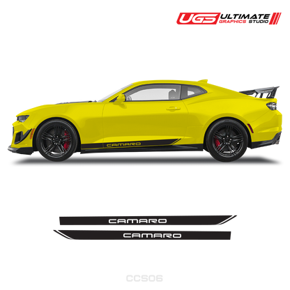 Chevrolet Camaro Door Side Graphics
