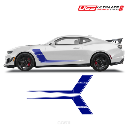 Chevrolet Camaro Side Dual Sprites Graphics Custom Text