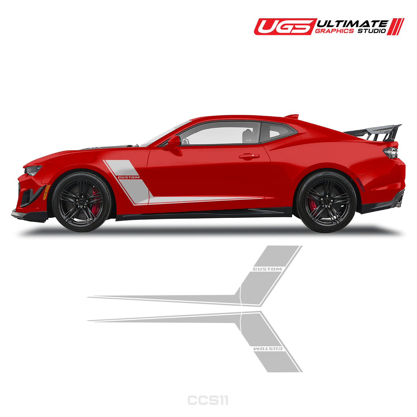 Chevrolet Camaro Side Dual Sprites Graphics Custom Text