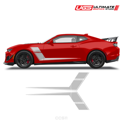 Chevrolet Camaro Side Dual Sprites Graphics Custom Text