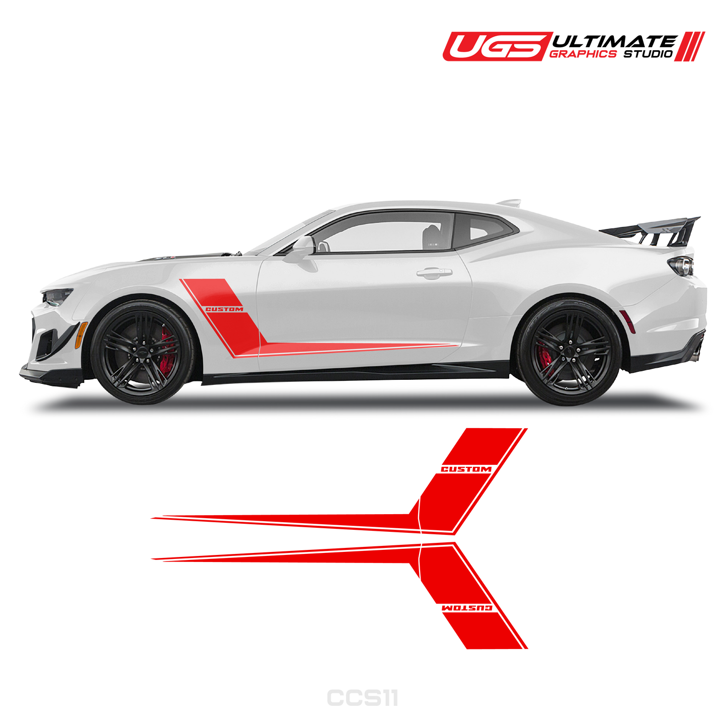 Chevrolet Camaro Side Dual Sprites Graphics Custom Text