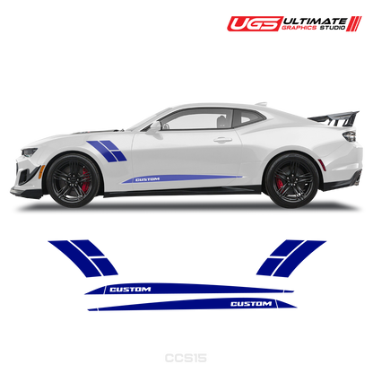 Chevrolet Camaro Side Accent Stripes & Rocker Panel Side Stripes