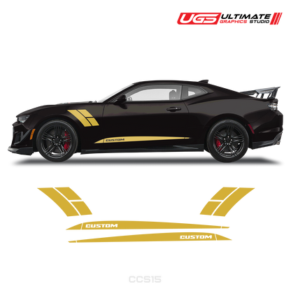 Chevrolet Camaro Side Accent Stripes & Rocker Panel Side Stripes