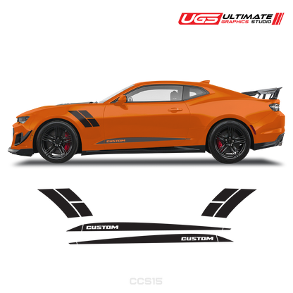 Chevrolet Camaro Side Accent Stripes & Rocker Panel Side Stripes