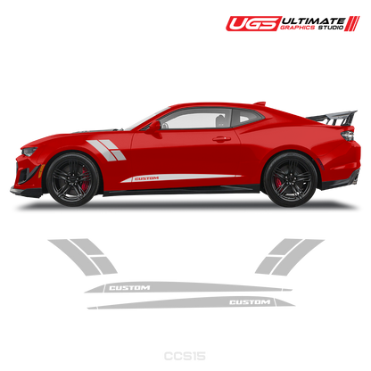Chevrolet Camaro Side Accent Stripes & Rocker Panel Side Stripes