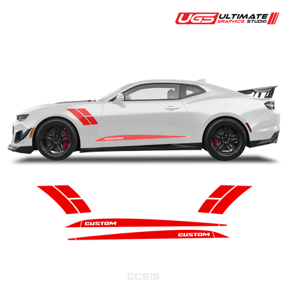 Chevrolet Camaro Side Accent Stripes & Rocker Panel Side Stripes