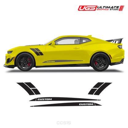 Chevrolet Camaro Side Accent Stripes & Rocker Panel Side Stripes
