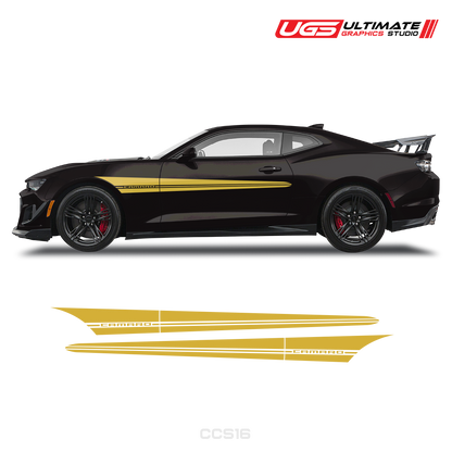 Chevrolet Camaro Side Racing Accent Stripes