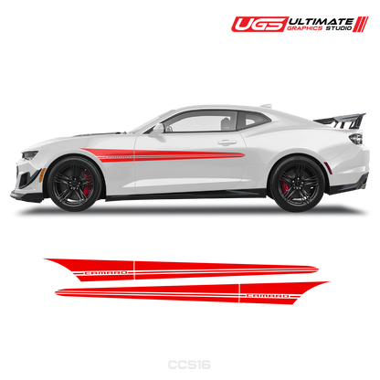 Chevrolet Camaro Side Racing Accent Stripes