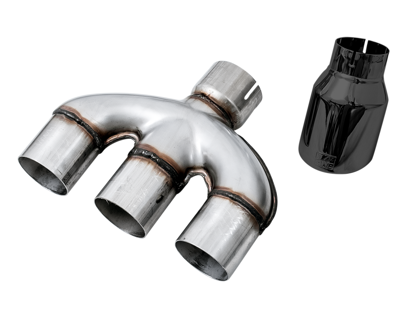 AWE Tuning Triple Tip Conversion for 10th Gen Civic Si - Diamond Black Tip 3810-53020