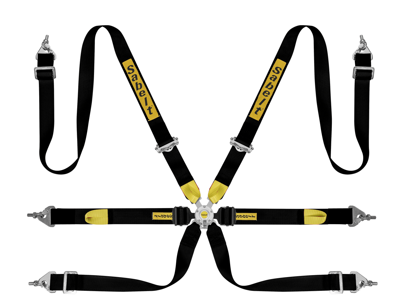 Sabelt Enduro Series Silver 6-Point Harness