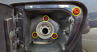 Titanium Hardware Fuel Door Kit - Chevrolet Corvette C6 (2005-2013)