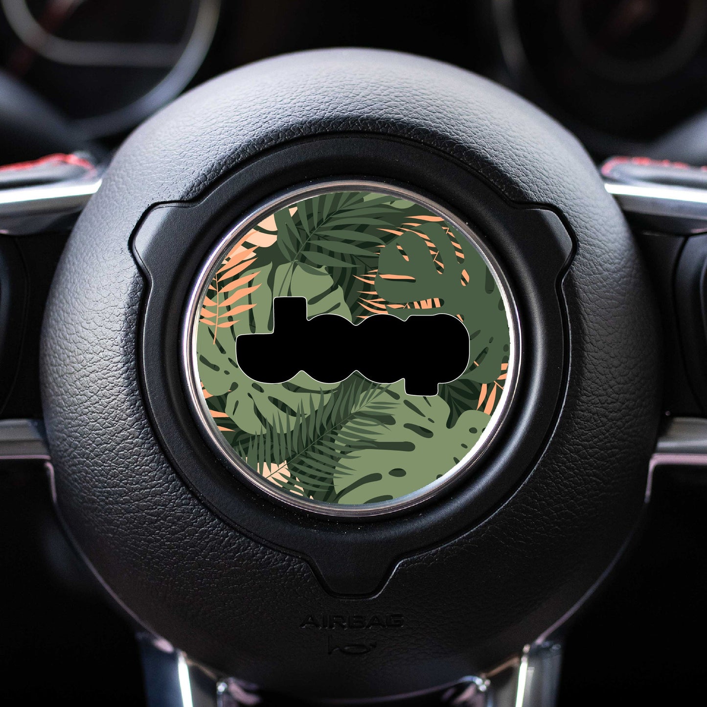 Floral Steering Wheel Decal for Jeep