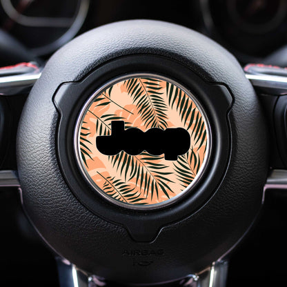 Floral Steering Wheel Decal for Jeep