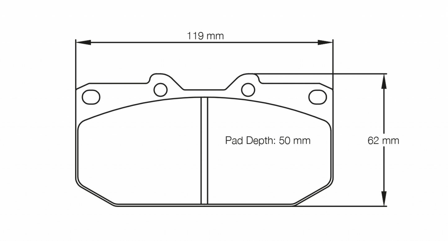 PAGID Racing Pagid Racing 1406 RSL29 Compound Brake Pads 1406-RSL29