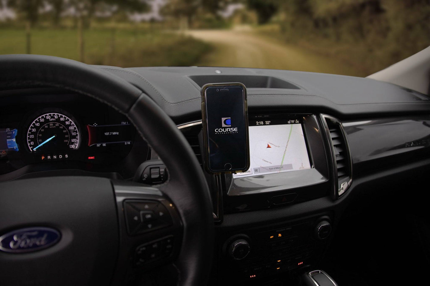Direct Fit Phone Mount - Ford Ranger (2017-2023) With Navigation