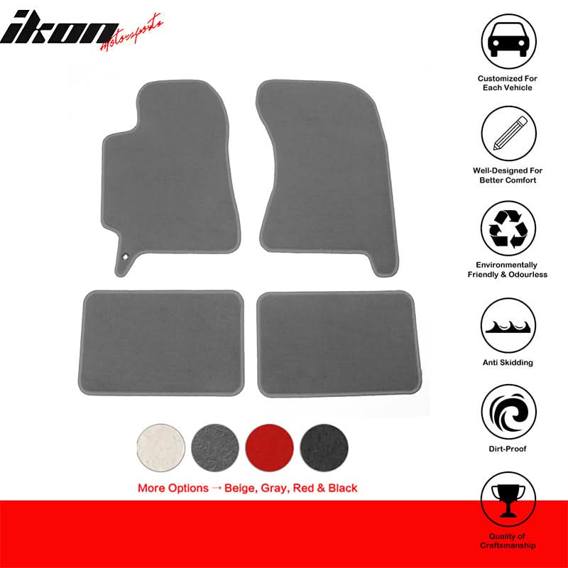 2002-2007 Subaru Impreza WRX STI Car Floor Mats Carpet 4PC Nylon